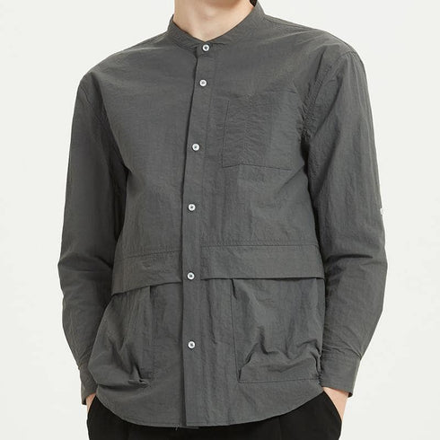 Boysnextdoor Round Collar Shirt Grey